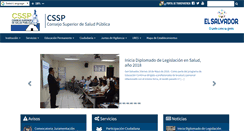 Desktop Screenshot of cssp.gob.sv