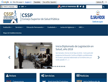 Tablet Screenshot of cssp.gob.sv